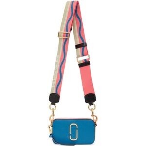 Marc Jacobs Teal Crossbody Bag with Pink Strap